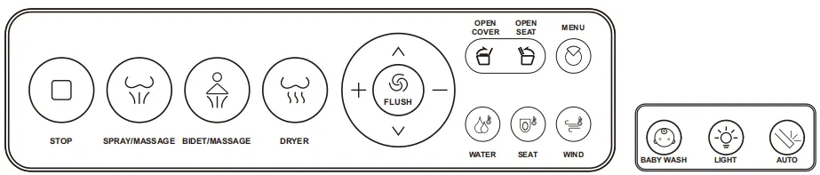 Accessoires voor slimme douche wc