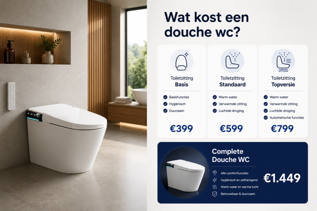 Wat kost een douche wc?