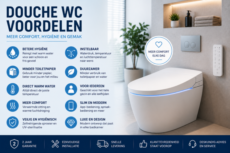 Douche wc voordelen