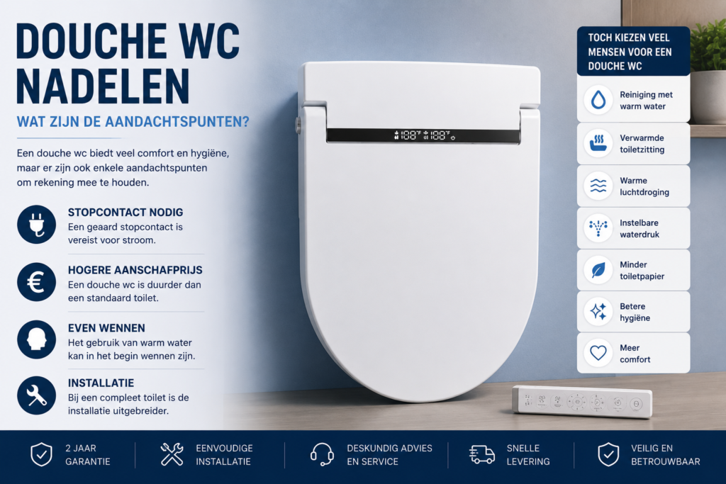 Douche wc nadelen