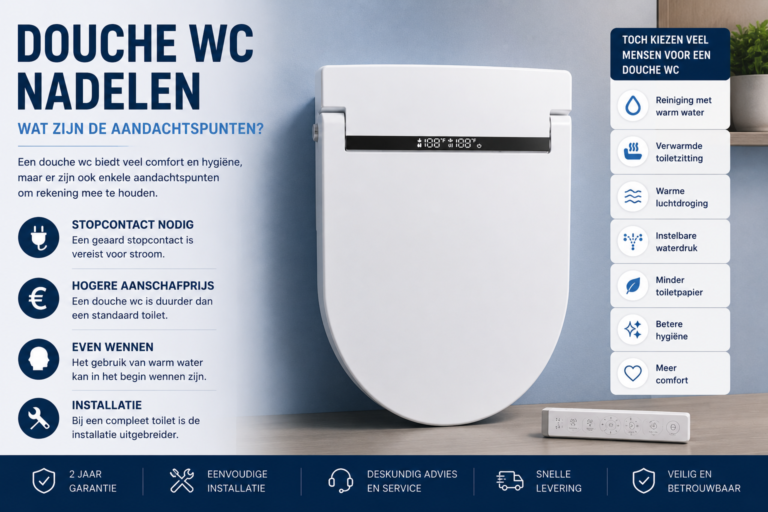Douche wc nadelen