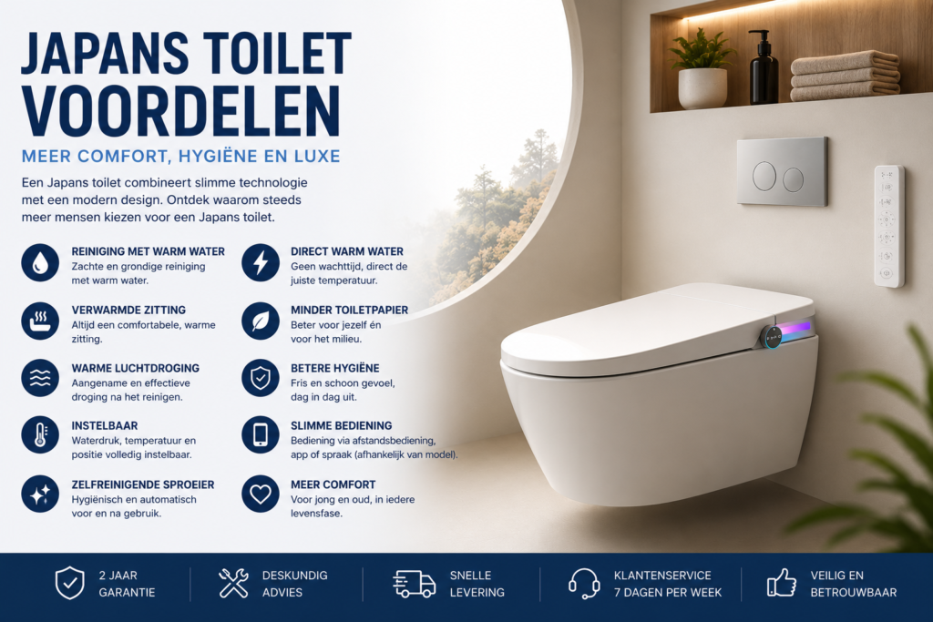 Japans toilet voordelen