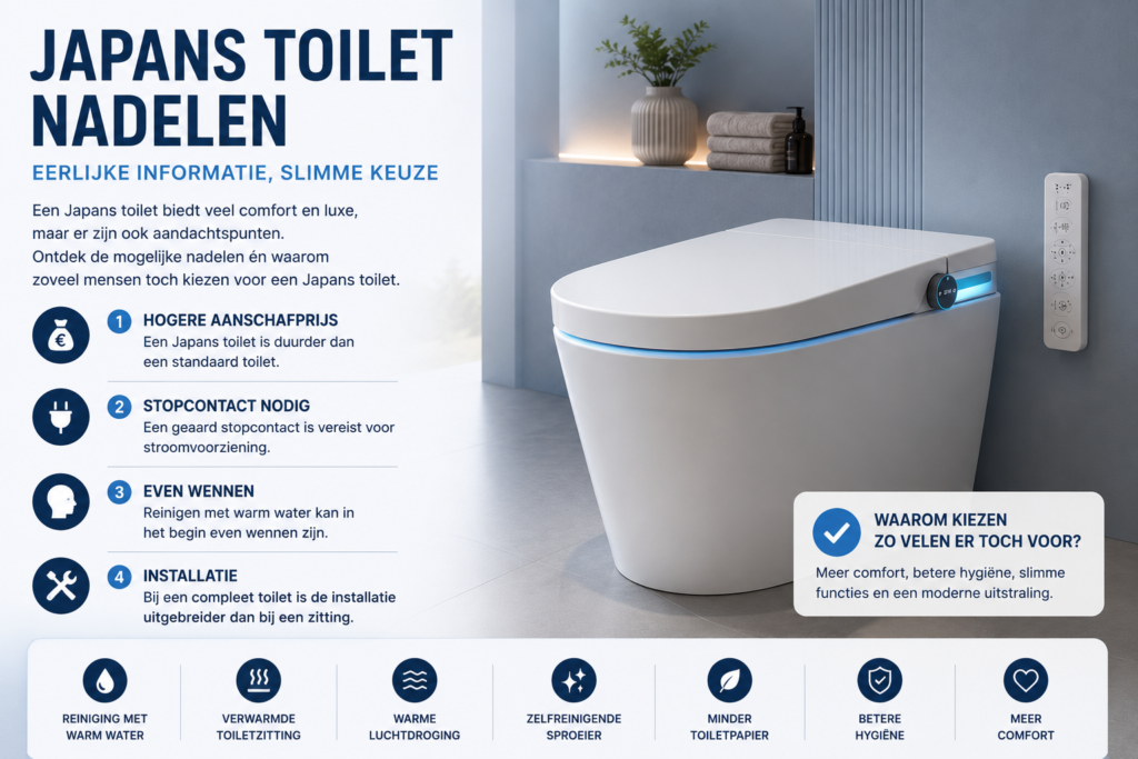 Japans toilet nadelen