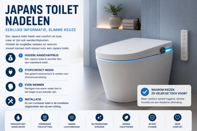 Japans toilet nadelen
