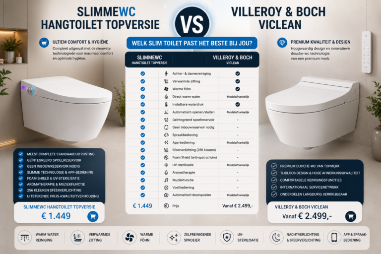SlimmeWC Hangtoilet Topversie vs Villeroy & Boch ViClean
