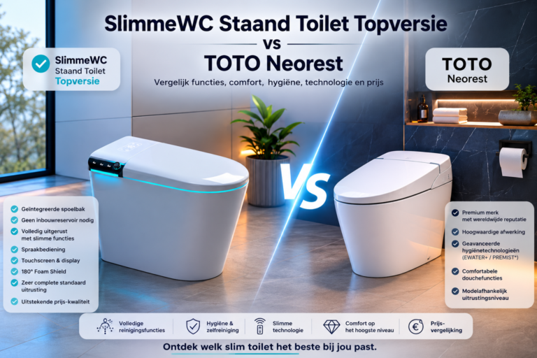 SlimmeWC Staand Toilet Topversie vs TOTO Neorest