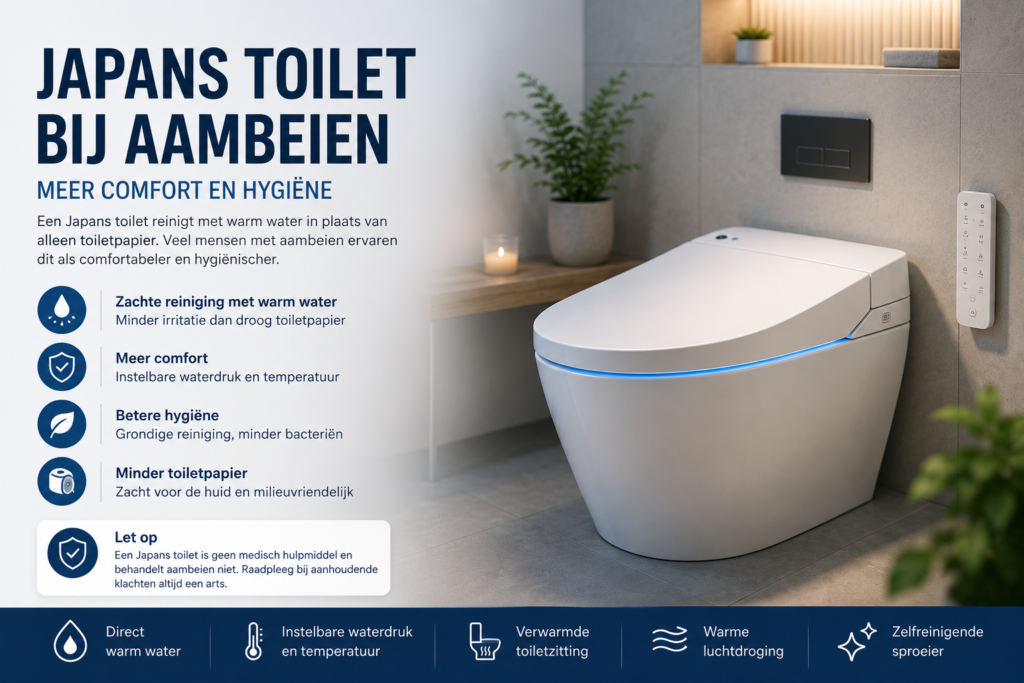 japans toilet bij aambeien
