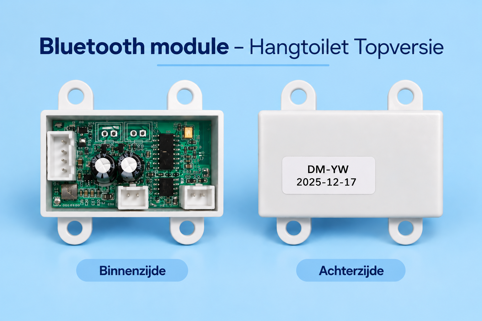 Bluetooth en voice module Hangtoilet