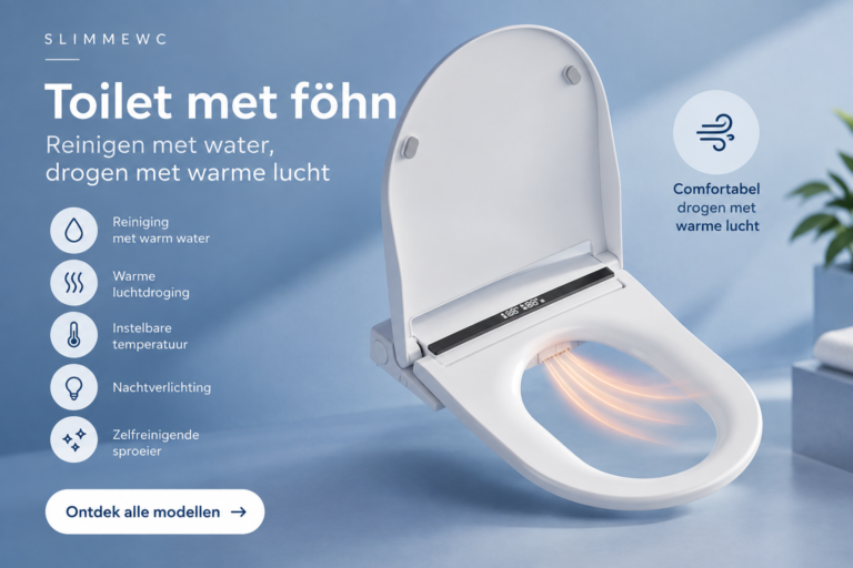 Toilet met fohn