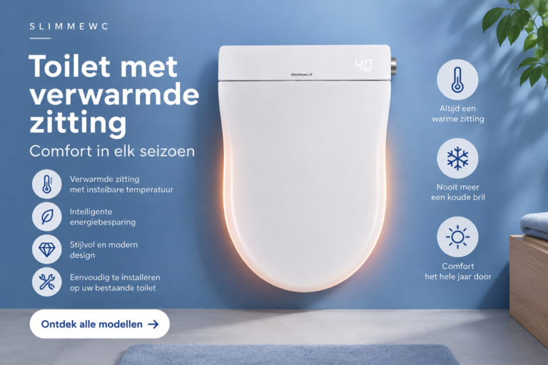 Toilet met verwarmde zitting